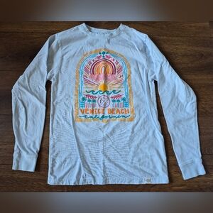 Sand Cloud Organic Cotton Eco Clothing Long Sleeve Tshirt Women's XS Venice Bch